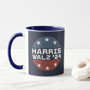 Harris Walz 2024 Kampagne USA Flag Tasse