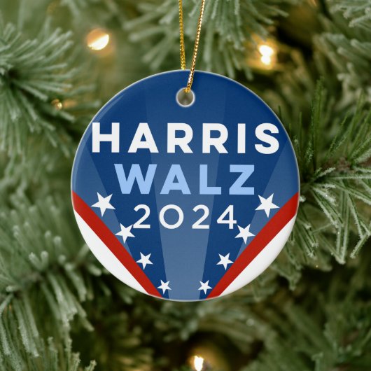 Harris Walz 2024 Keramik Ornament (Baum)