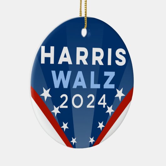 Harris Walz 2024 Keramik Ornament (Rechts)