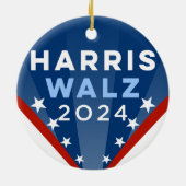 Harris Walz 2024 Keramik Ornament (Hinten)