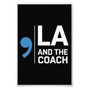 Harris Walz 2024 Komma La und The Coach 2024 Fotodruck