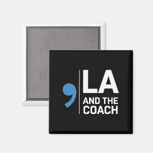 Harris Walz 2024 Komma La und The Coach 2024  Magnet