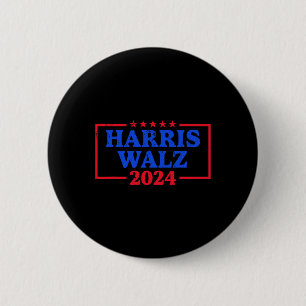 Harris Walz 2024 Logo für die Kampagne Slogan Kam Button