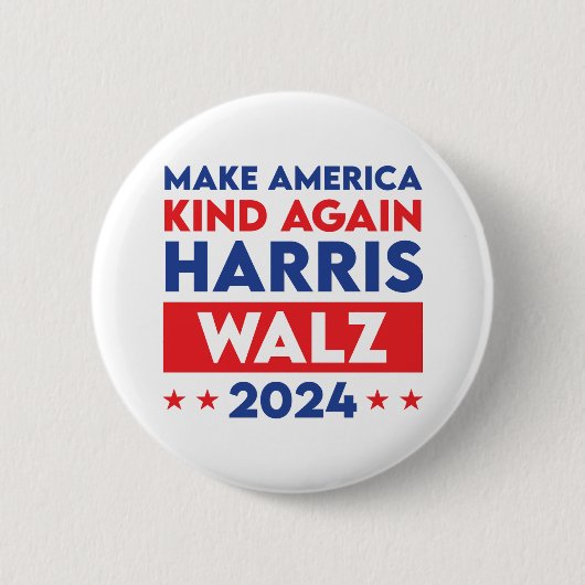Harris Walz 2024 macht Amerika wieder gesund Button (Vorderseite)
