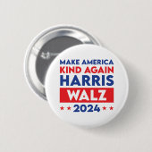 Harris Walz 2024 macht Amerika wieder gesund Button (Vorne & Hinten)