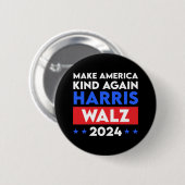Harris Walz 2024 macht Amerika wieder gesund Button (Vorne & Hinten)