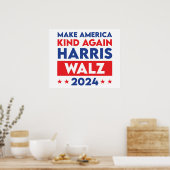 Harris Walz 2024 macht Amerika wieder gesund Poster (Küche)