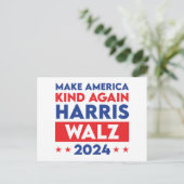 Harris Walz 2024 macht Amerika wieder gesund Postkarte (Stehend Vorderseite)