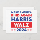 Harris Walz 2024 macht Amerika wieder gesund Postkarte (Vorne/Hinten)