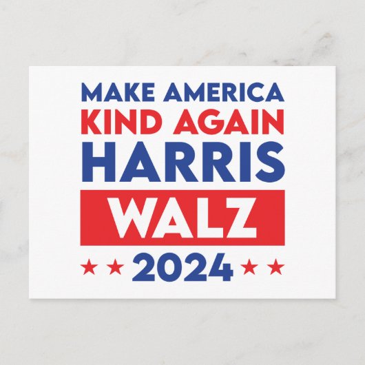 Harris Walz 2024 macht Amerika wieder gesund Postkarte (Vorderseite)