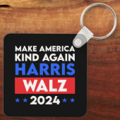 Harris Walz 2024 macht Amerika wieder gesund Schlüsselanhänger (Rückseite)
