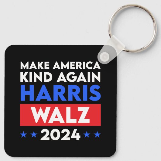 Harris Walz 2024 macht Amerika wieder gesund Schlüsselanhänger (Rückseite)