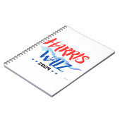 Harris Walz 2024 Notizblock (Linke Seite)
