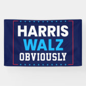 Harris Walz 2024 offensichtlich Banner (Horizontal)