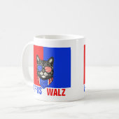 Harris Walz 2024 offensichtlich Kaffeetasse (Vorderseite Links)
