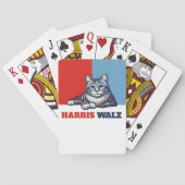 Harris Walz 2024 offensichtlich Katze Spielkarten (Rückseite)