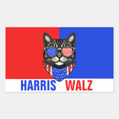 Harris Walz 2024 offensichtlich Rechteckiger Aufkleber (Vorderseite)