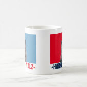 Harris Walz 2024 offensichtlich Red Blue Kaffeetasse (Mittel)