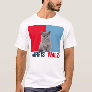 Harris Walz 2024 offensichtlich Red Blue T-Shirt
