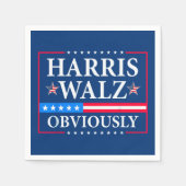 Harris Walz 2024 offensichtlich Serviette (Vorderseite)