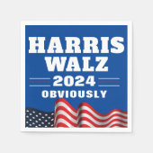 Harris Walz 2024 | offensichtlich Serviette (Vorderseite)