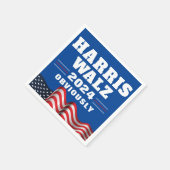 Harris Walz 2024 | offensichtlich Serviette (Ecke)