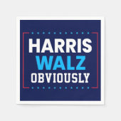 Harris Walz 2024 offensichtlich Serviette (Vorderseite)
