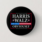 Harris Walz 2024 offensichtlich | Tim Walz Button (Vorderseite)