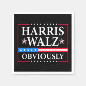 Harris Walz 2024 offensichtlich | Tim Walz Serviette (Vorderseite)