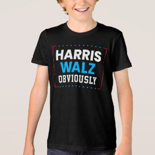 Harris Walz 2024 offensichtlich Tri-Blend Shirt