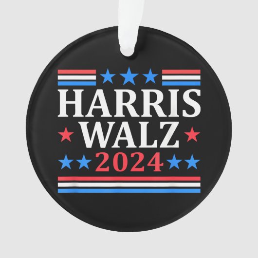 Harris Walz 2024 Ornament (Vorderseite)