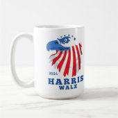 Harris Walz 2024 Party-Wahl Kaffeetasse (Links)