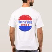 Harris Walz 2024 Party-Wahl T-Shirt (Rückseite)
