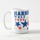Harris Walz 2024 Party-Wahlen zum Demokraten Kaffeetasse (Links)