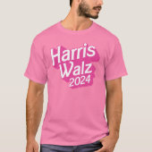 Harris Walz 2024 Pink T-Shirt (Vorderseite)