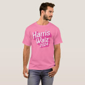 Harris Walz 2024 Pink T-Shirt (Vorne ganz)
