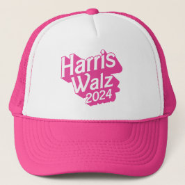 Harris Walz 2024 Pink Truckerkappe