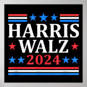Harris Walz 2024 Poster (Vorne)