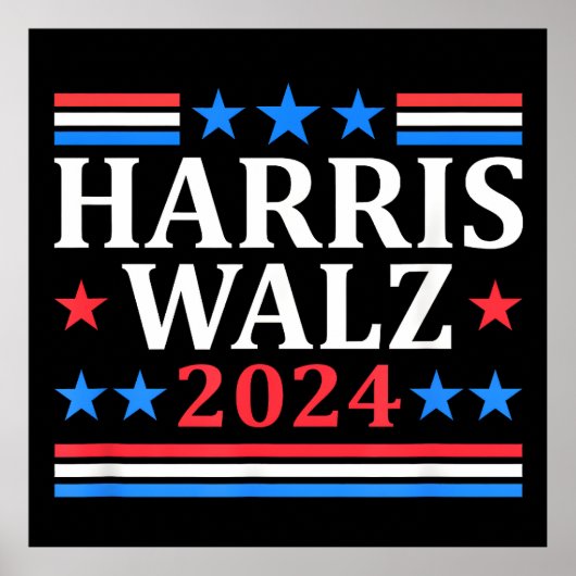 Harris Walz 2024 Poster (Vorne)