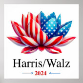 Harris Walz 2024 - Poster (Vorne)