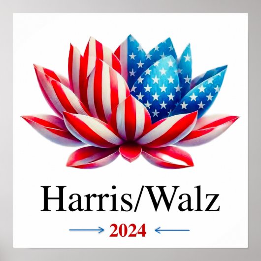 Harris Walz 2024 - Poster (Vorne)