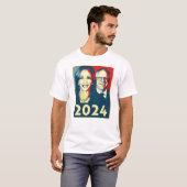 Harris Walz 2024 Poster T-Shirt (Vorne ganz)