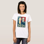 Harris Walz 2024 Poster T-Shirt (Vorne ganz)