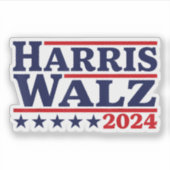 Harris Walz 2024 Präsident Aufkleber (Vorderseite)