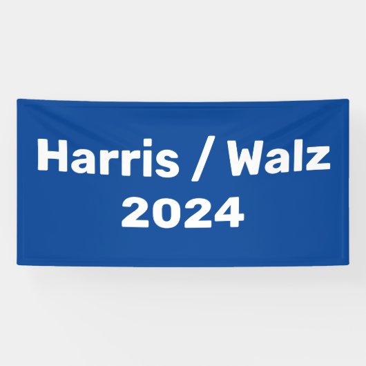 Harris / Walz 2024 Präsidentschaftskampagne Banner (Horizontal)