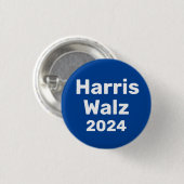 Harris / Walz 2024 Präsidentschaftskampagne Button (Vorne & Hinten)