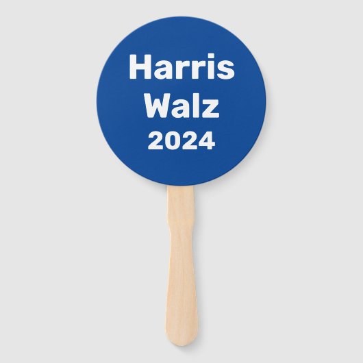 Harris / Walz 2024 Präsidentschaftskampagne Fächer (Rückseite)