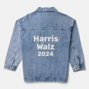 Harris / Walz 2024 Präsidentschaftskampagne Jeansjacke