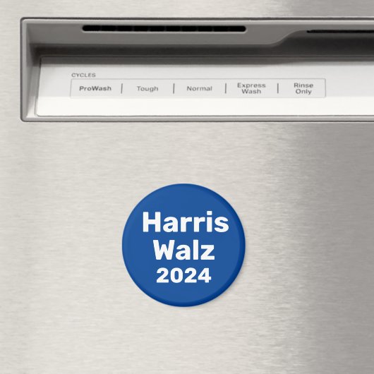 Harris / Walz 2024 Präsidentschaftskampagne Magnet (In Situ (Geschirrspüler))