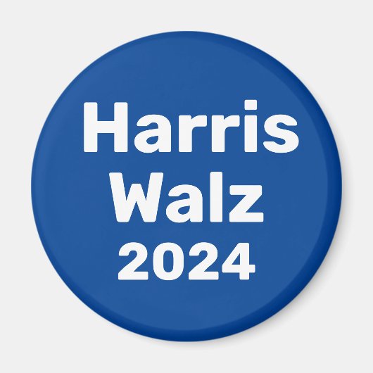 Harris / Walz 2024 Präsidentschaftskampagne Magnet (Vorne)